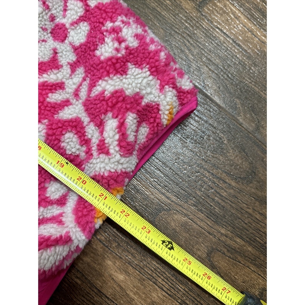 Free People Movement Pink Floral Small Rocky Ridge Fleece Sherpa Jacket Snap Up - Picture 11 of 11